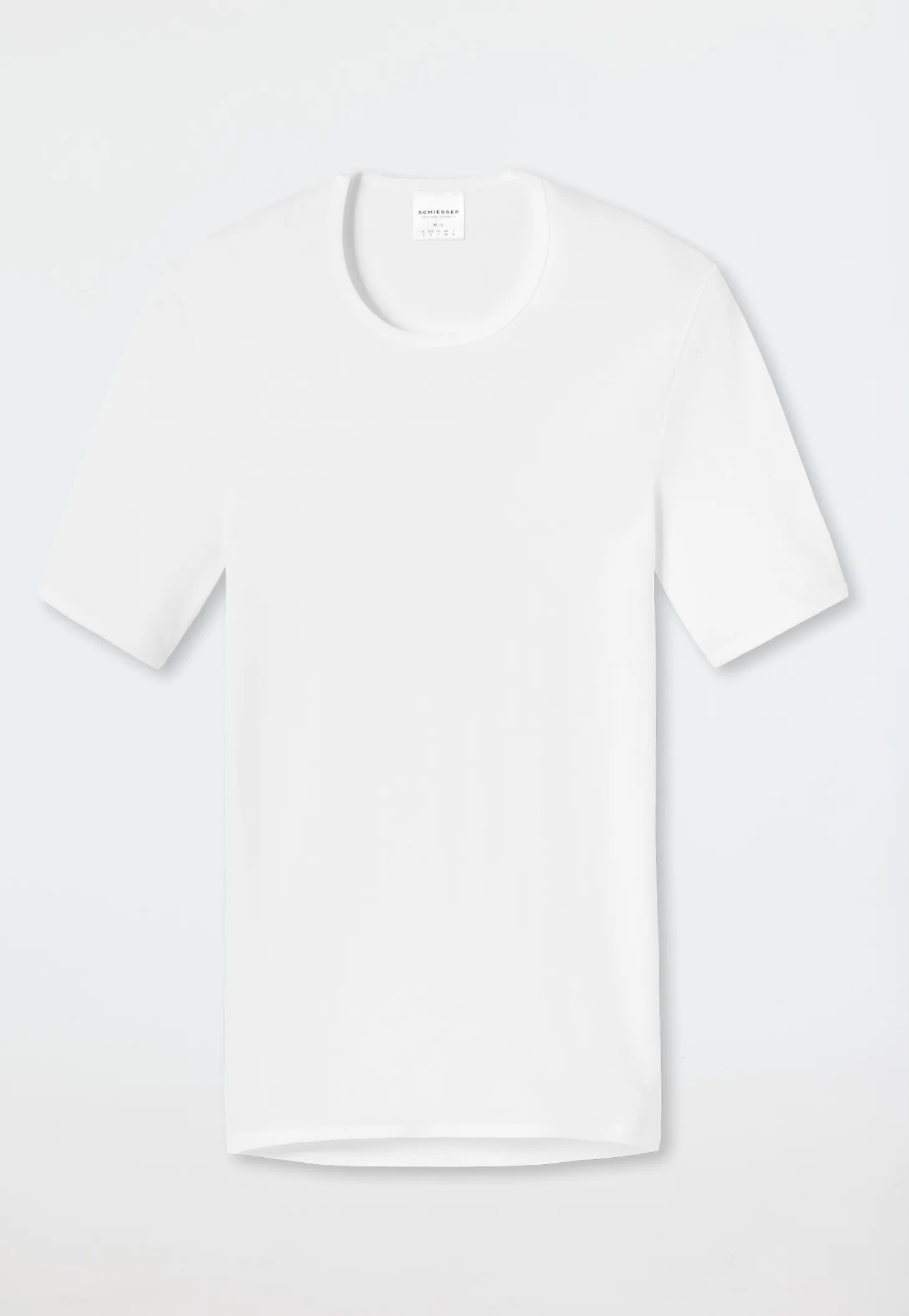Shirt kurzarm Feinripp weiß - Original Classics