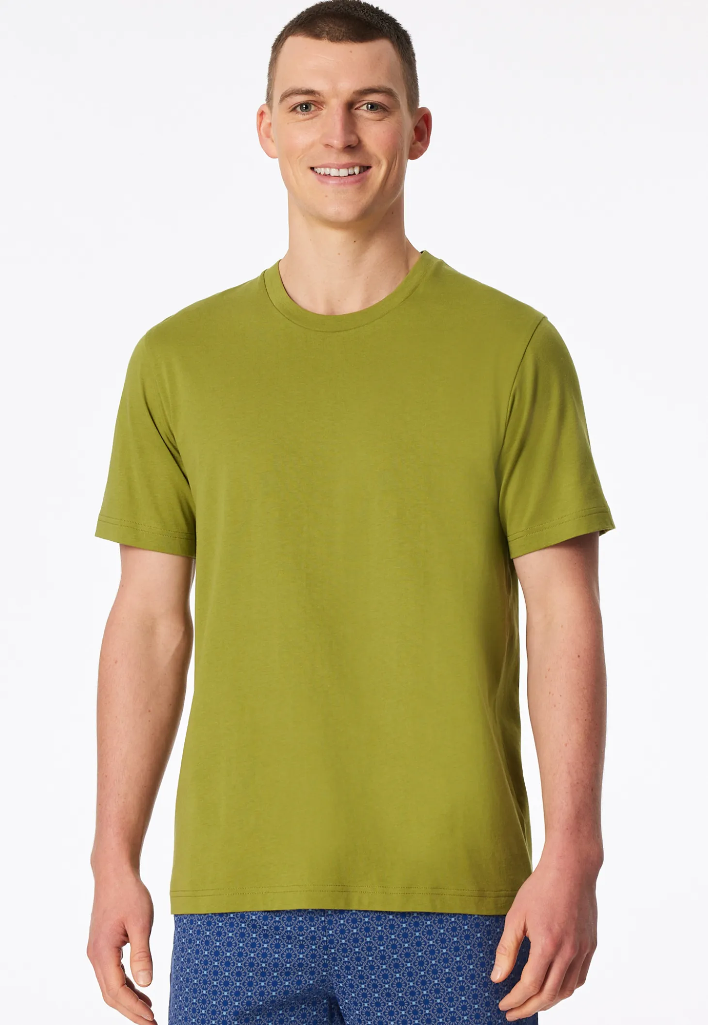 Shirt kurzarm grasgrün - Mix+Relax