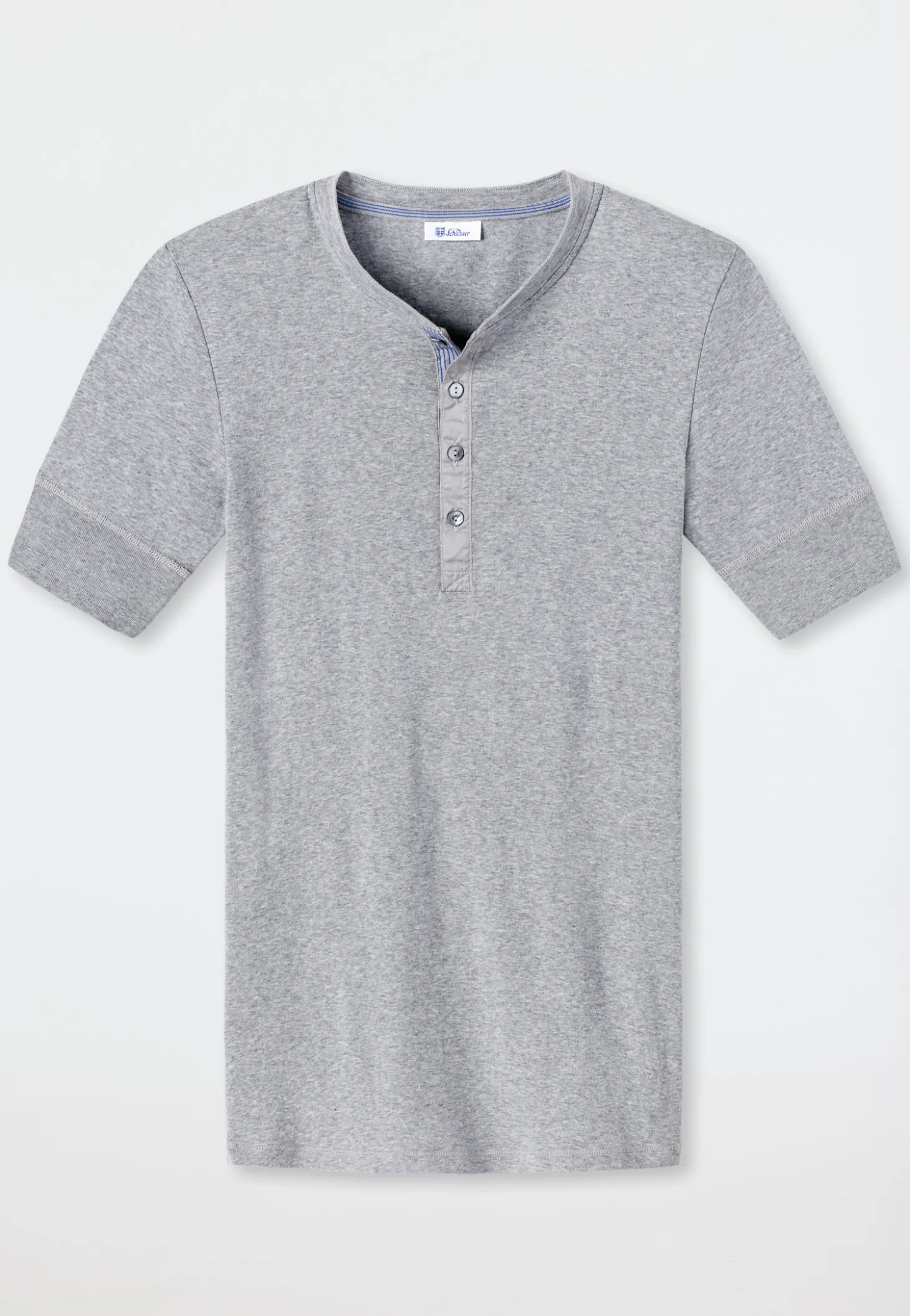 Shirt kurzarm grau meliert - Revival Karl-Heinz