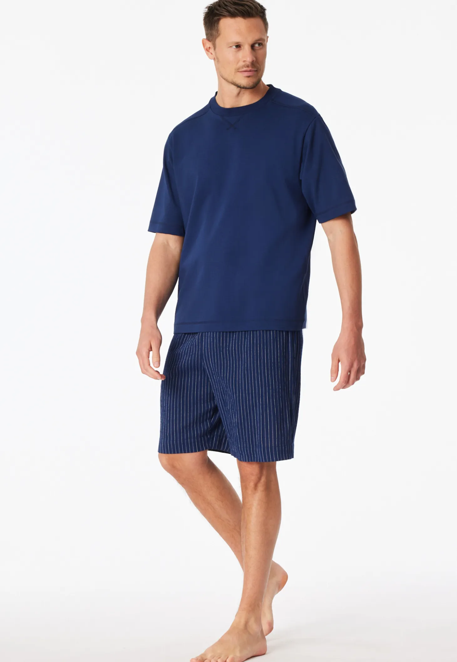 Shirt kurzarm Heavy Single Jersey oversized navy - Mix+Relax