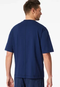 Shirt kurzarm Heavy Single Jersey oversized navy - Mix+Relax