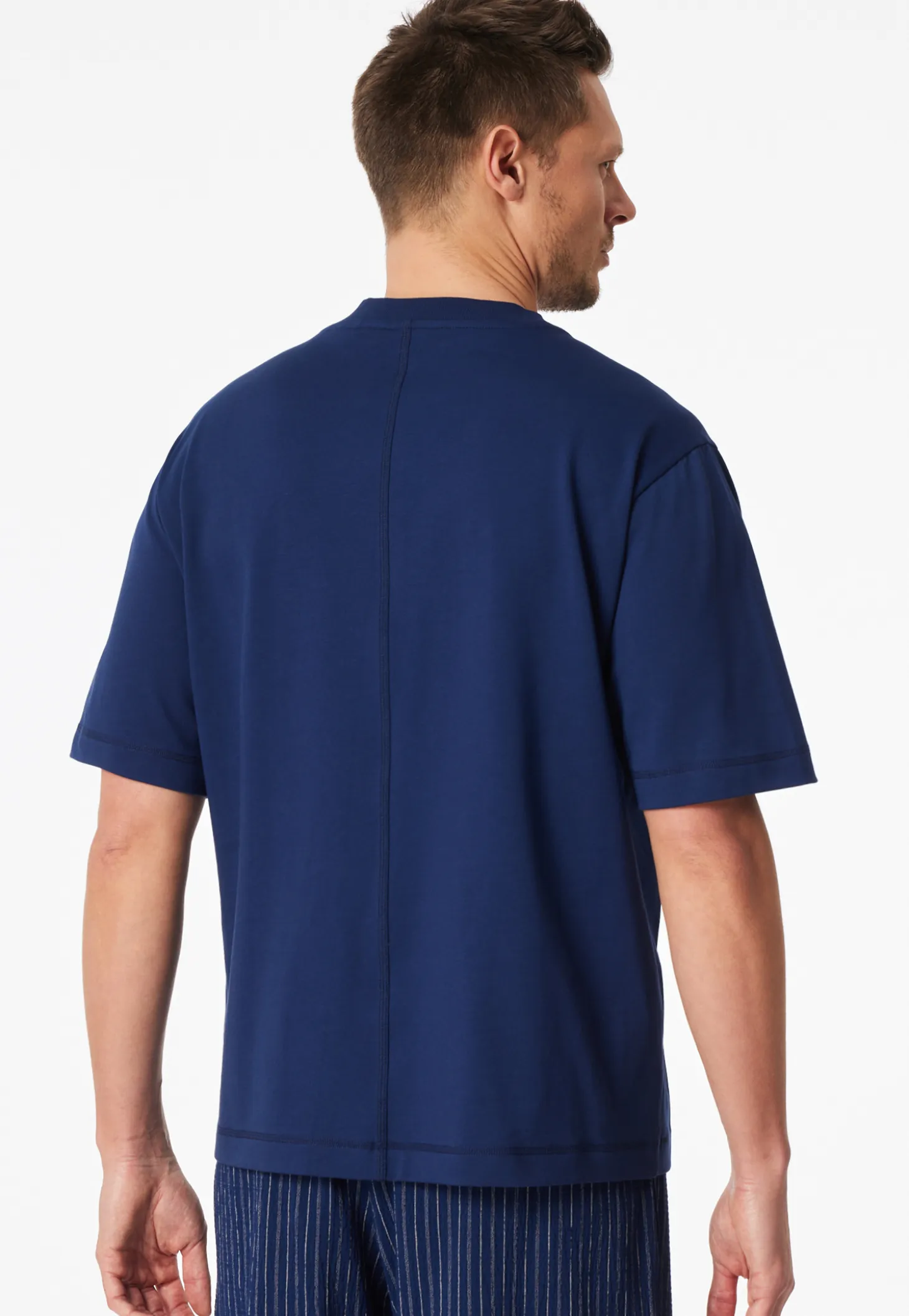 Shirt kurzarm Heavy Single Jersey oversized navy - Mix+Relax