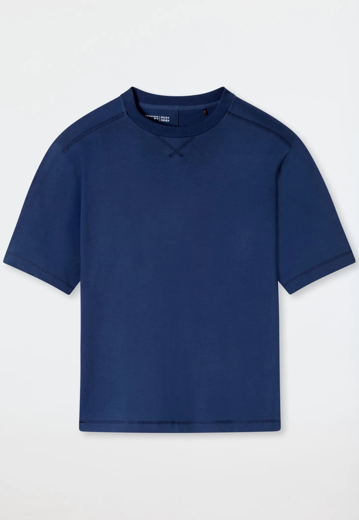 Shirt kurzarm Heavy Single Jersey oversized navy - Mix+Relax