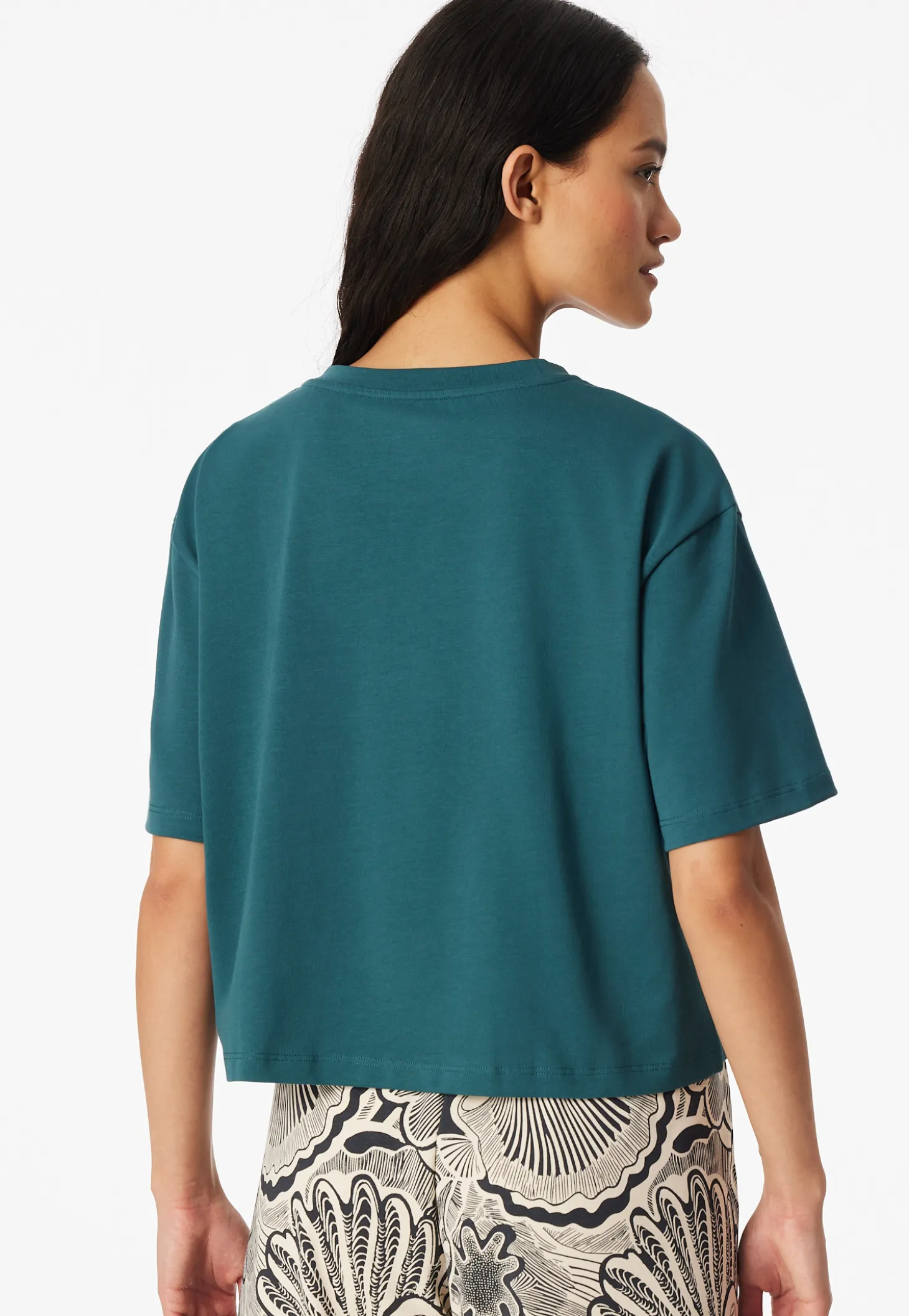 Shirt kurzarm Heavy Single Jersey grün - Mix+Relax