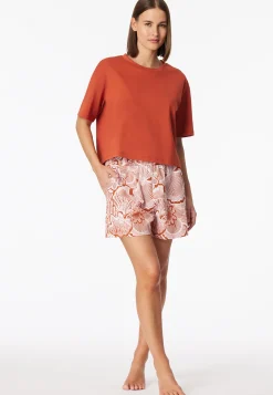 Shirt kurzarm Heavy Single Jersey terracotta - Mix+Relax