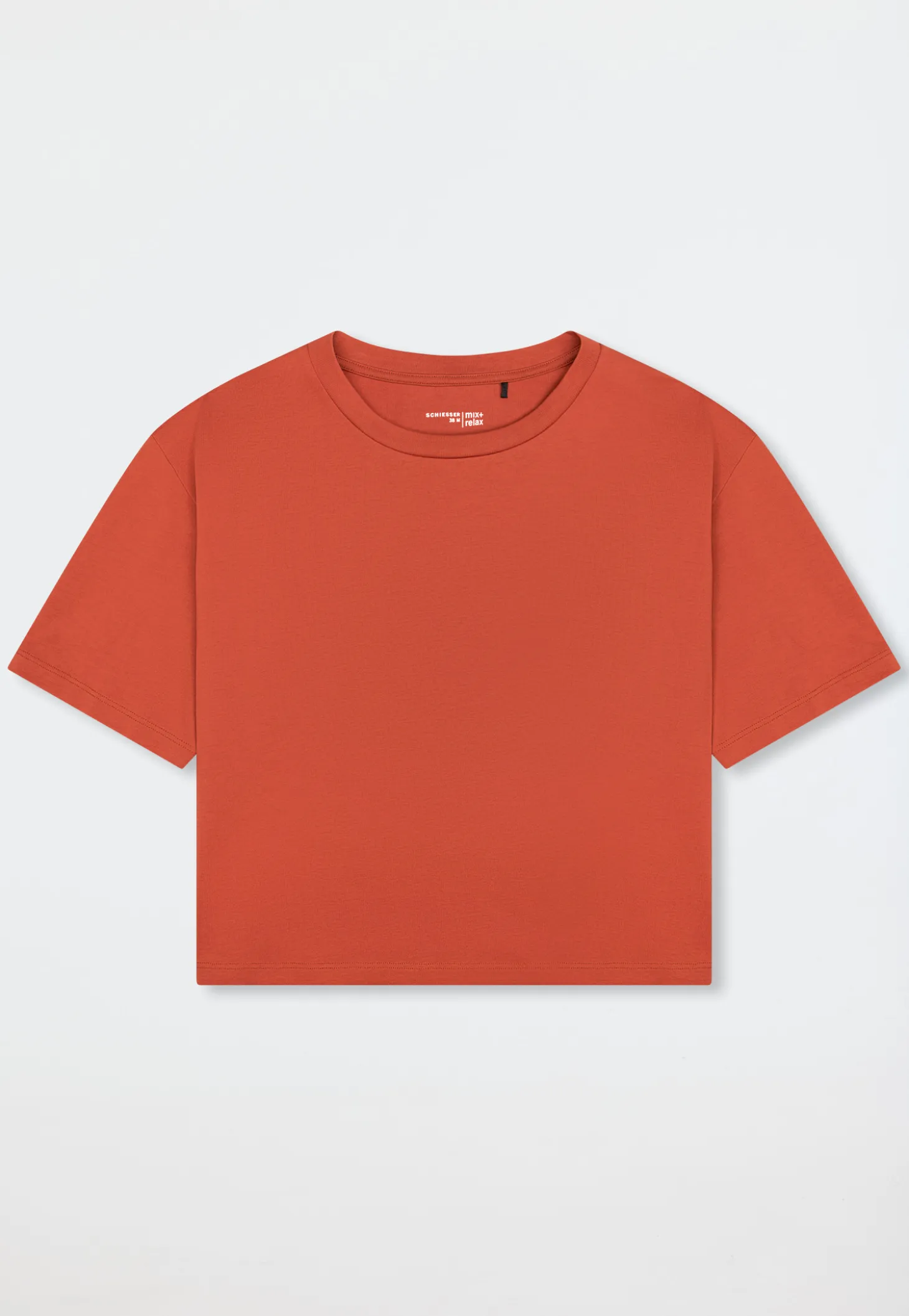 Shirt kurzarm Heavy Single Jersey terracotta - Mix+Relax