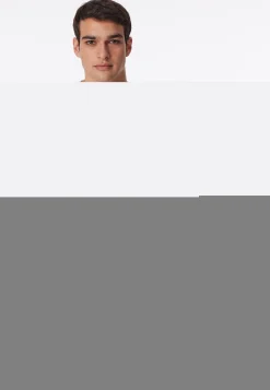 Shirt kurzarm Jersey elastisch V-Ausschnitt weiß - Long Life Soft