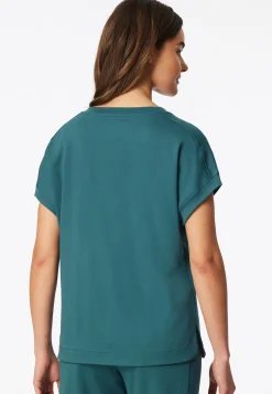 Shirt kurzarm merzerisierter Interlock grün - Mix+Relax