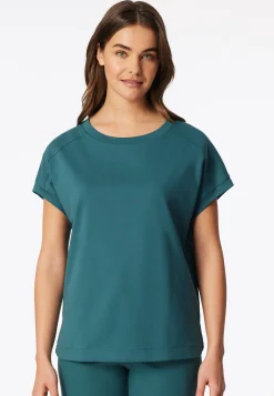 Shirt kurzarm merzerisierter Interlock grün - Mix+Relax