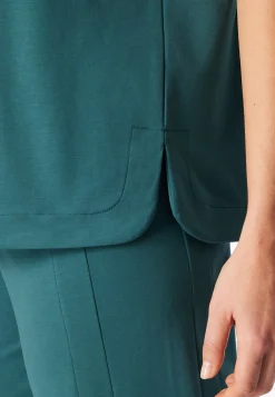 Shirt kurzarm merzerisierter Interlock grün - Mix+Relax