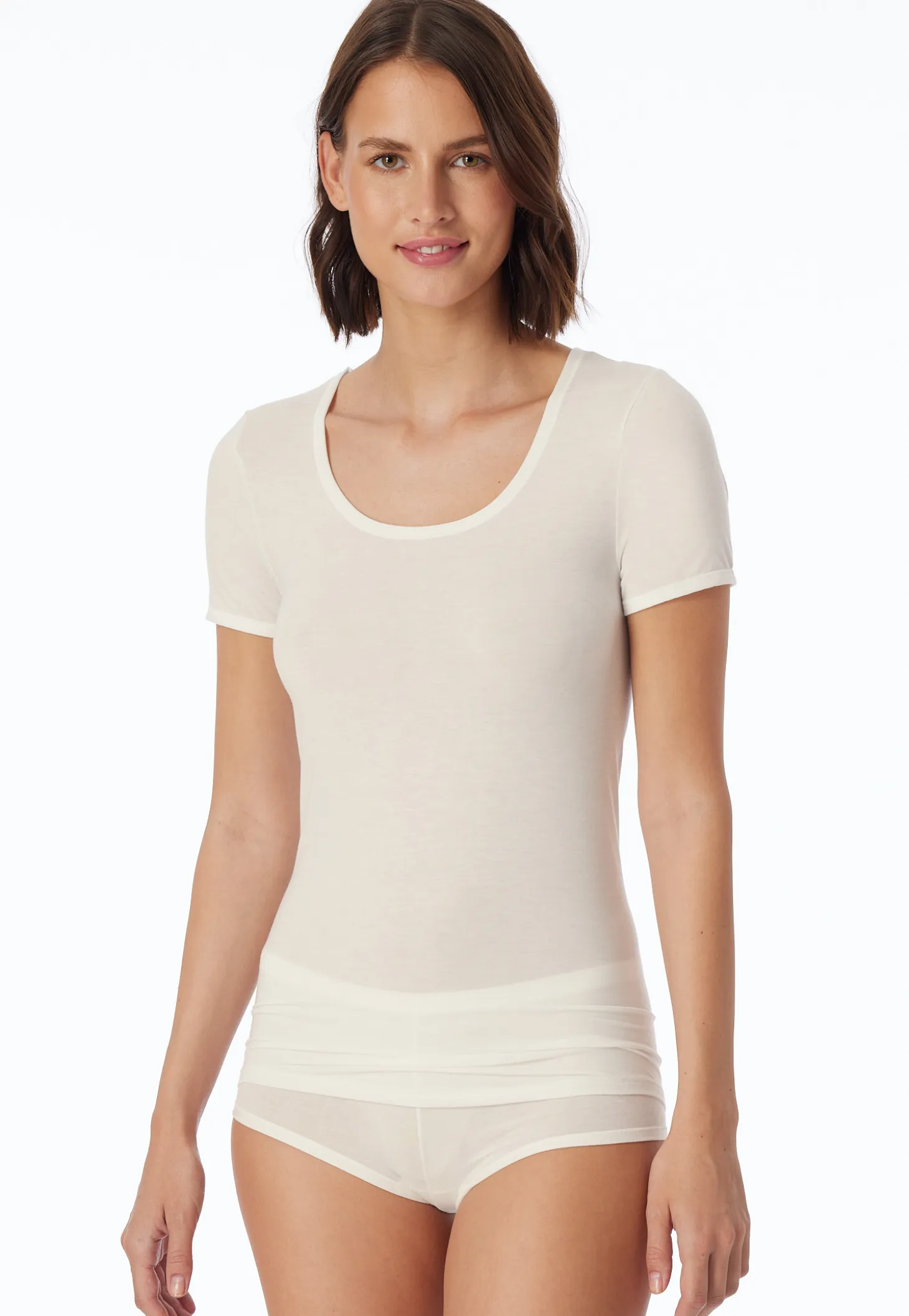 Shirt kurzarm naturweiß - Personal Fit