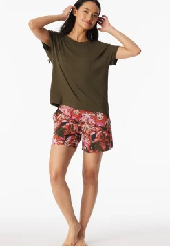 Shirt kurzarm oliv - Mix+Relax
