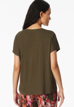 Shirt kurzarm oliv - Mix+Relax