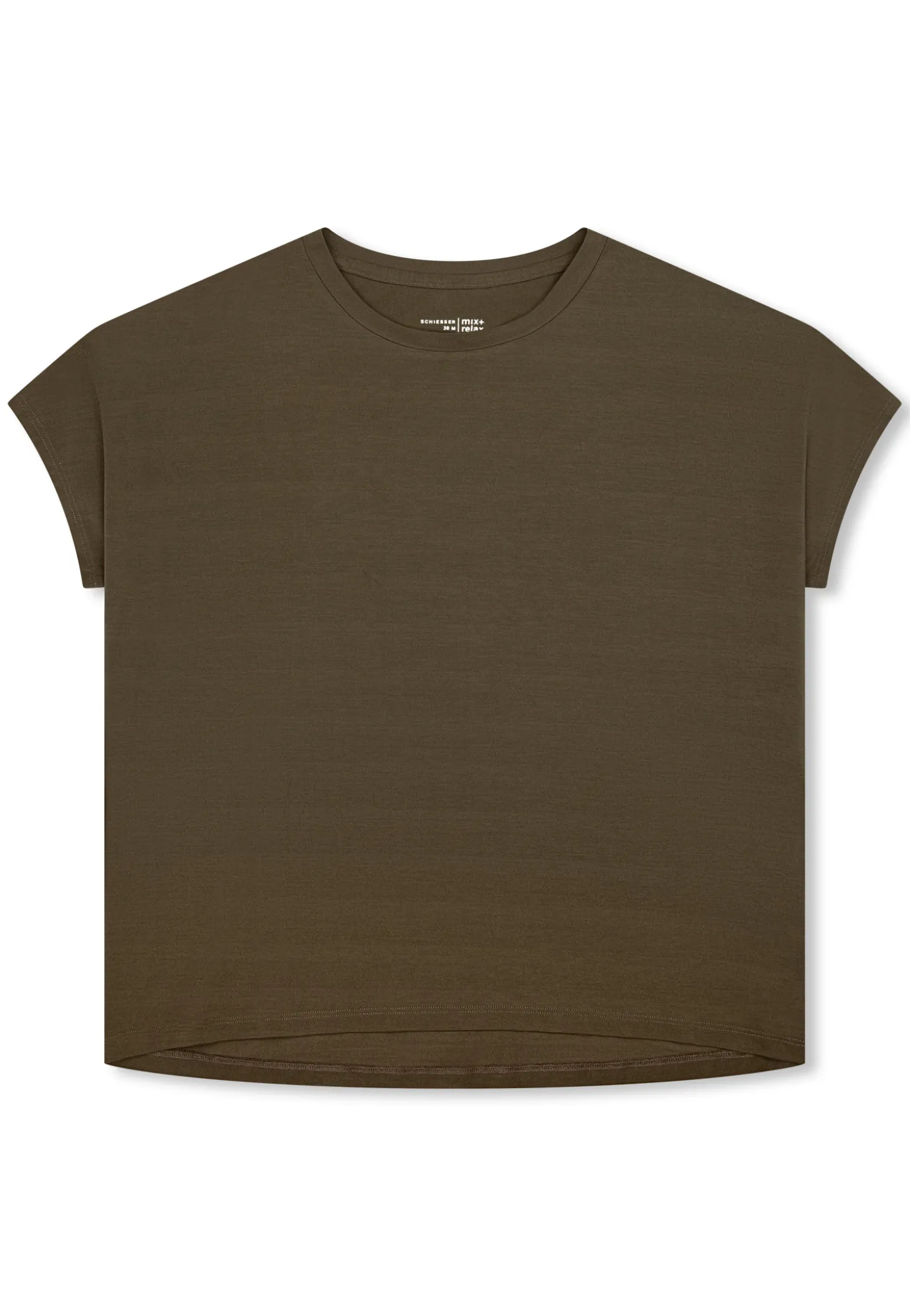 Shirt kurzarm oliv - Mix+Relax