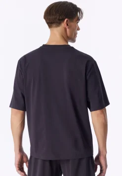 Shirt kurzarm Oversized graphit - Mix+Relax