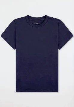 Shirt kurzarm Ringel deep blue- Mix+Relax