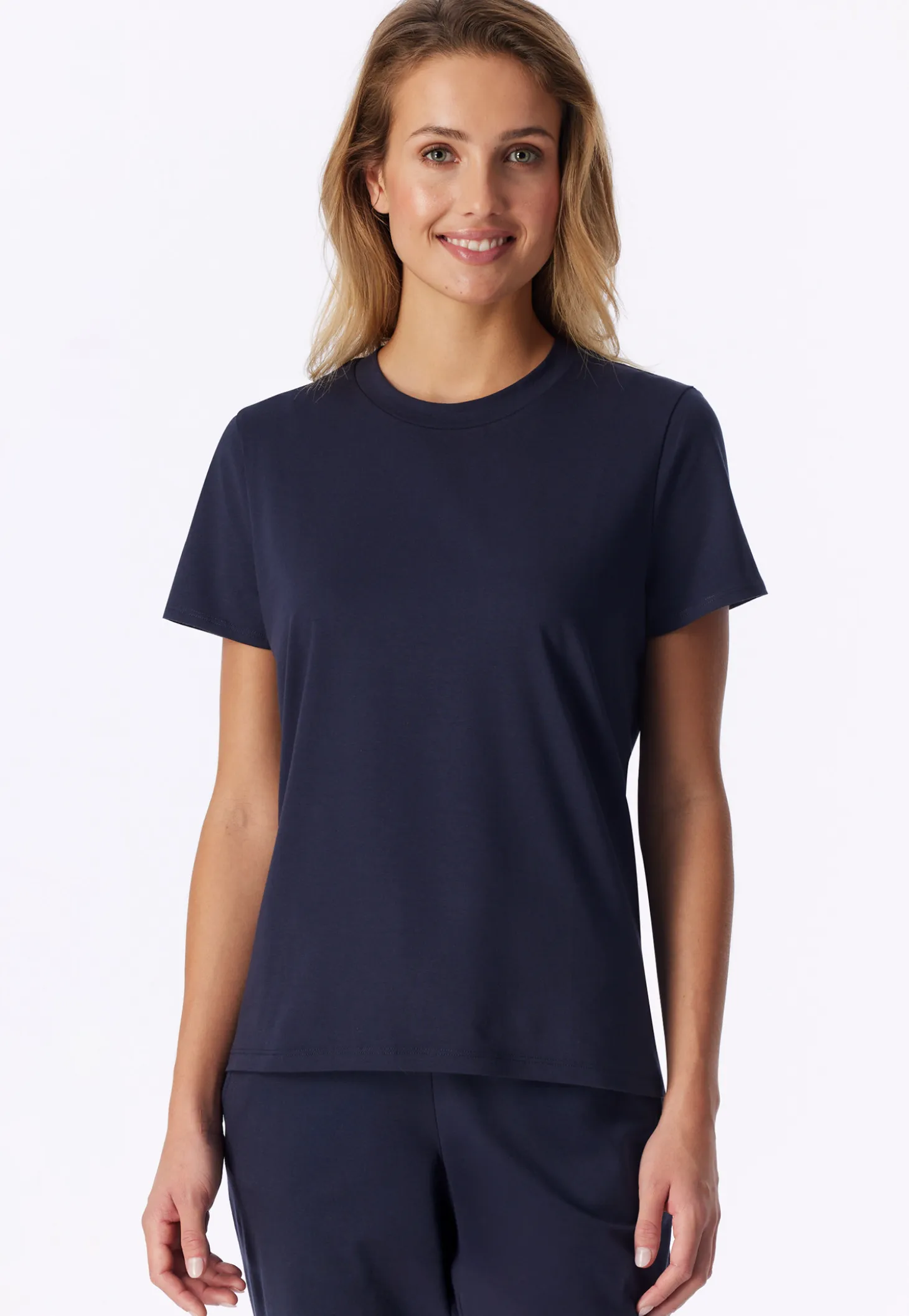 Shirt kurzarm Ringel deep blue- Mix+Relax