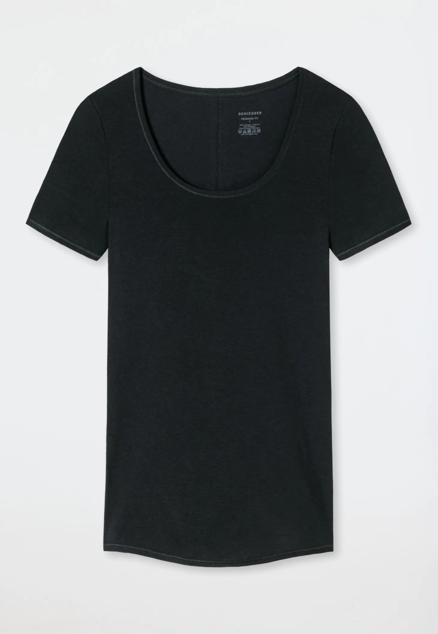 Shirt kurzarm schwarz - Personal Fit