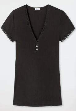 Shirt kurzarm schwarz - Revival Agathe
