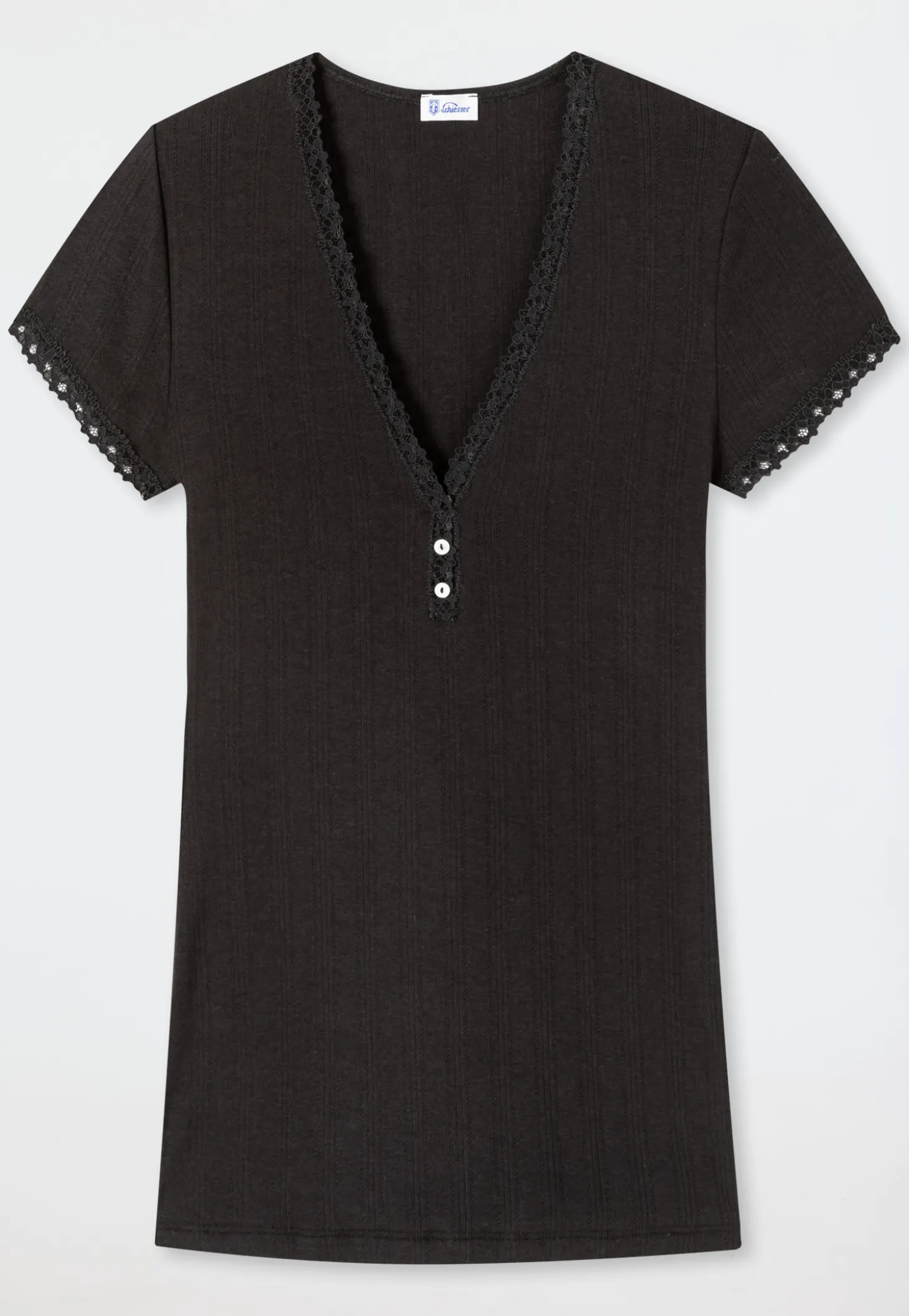Shirt kurzarm schwarz - Revival Agathe
