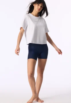 Shirt kurzarm schwerer Single Jersey weiß - Mix+Relax