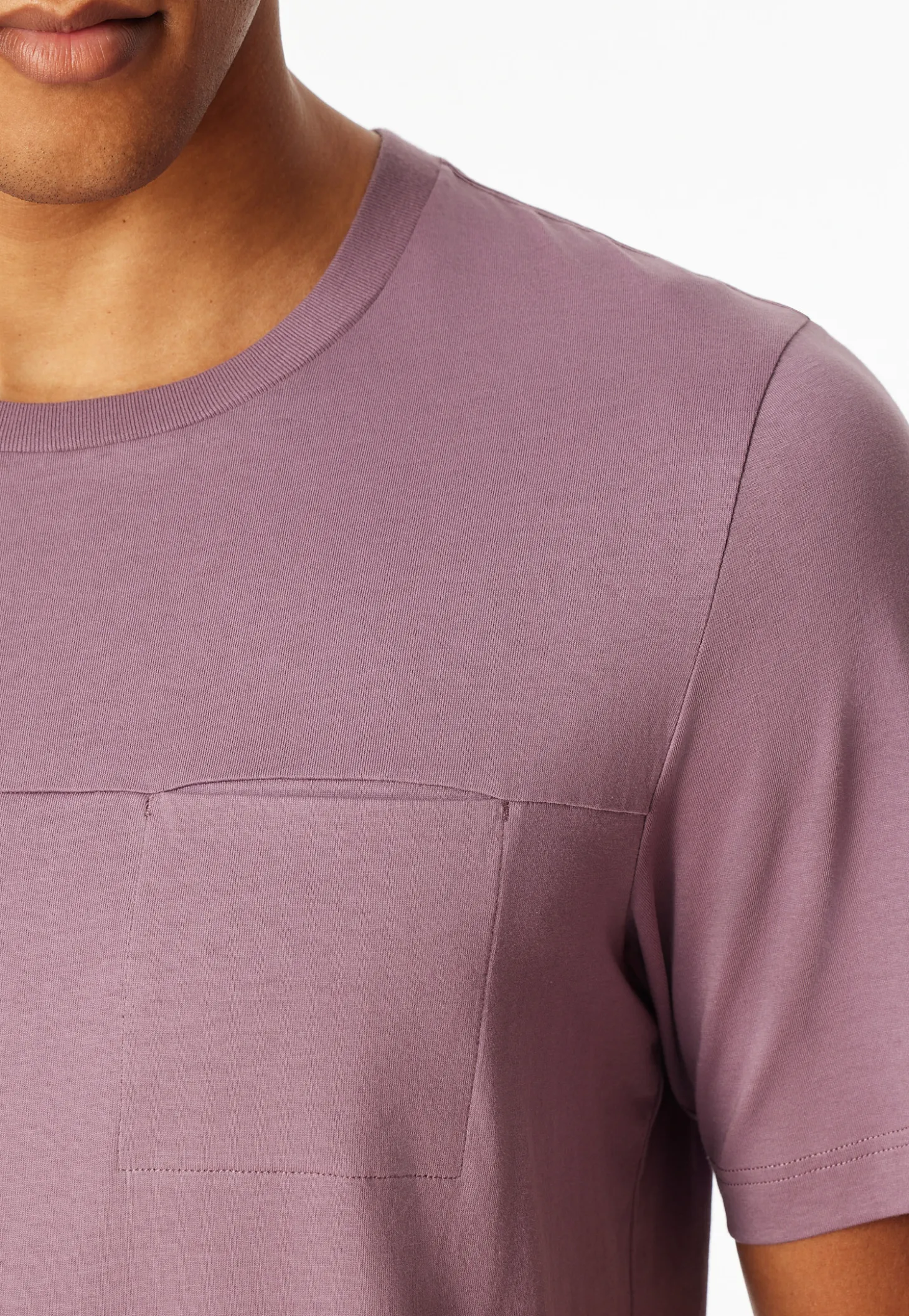 Shirt kurzarm Sweat-Qualität lila - Mix+Relax