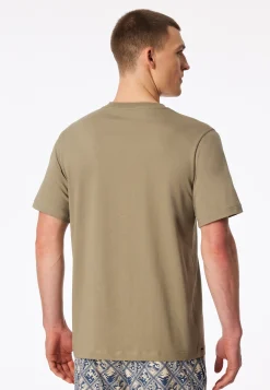 Shirt kurzarm V-Ausschnitt jade - Mix+Relax