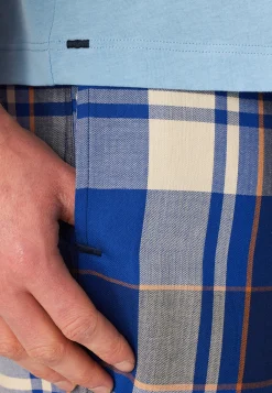 Shirt kurzarm V-Ausschnitt pacific blue - Mix+Relax