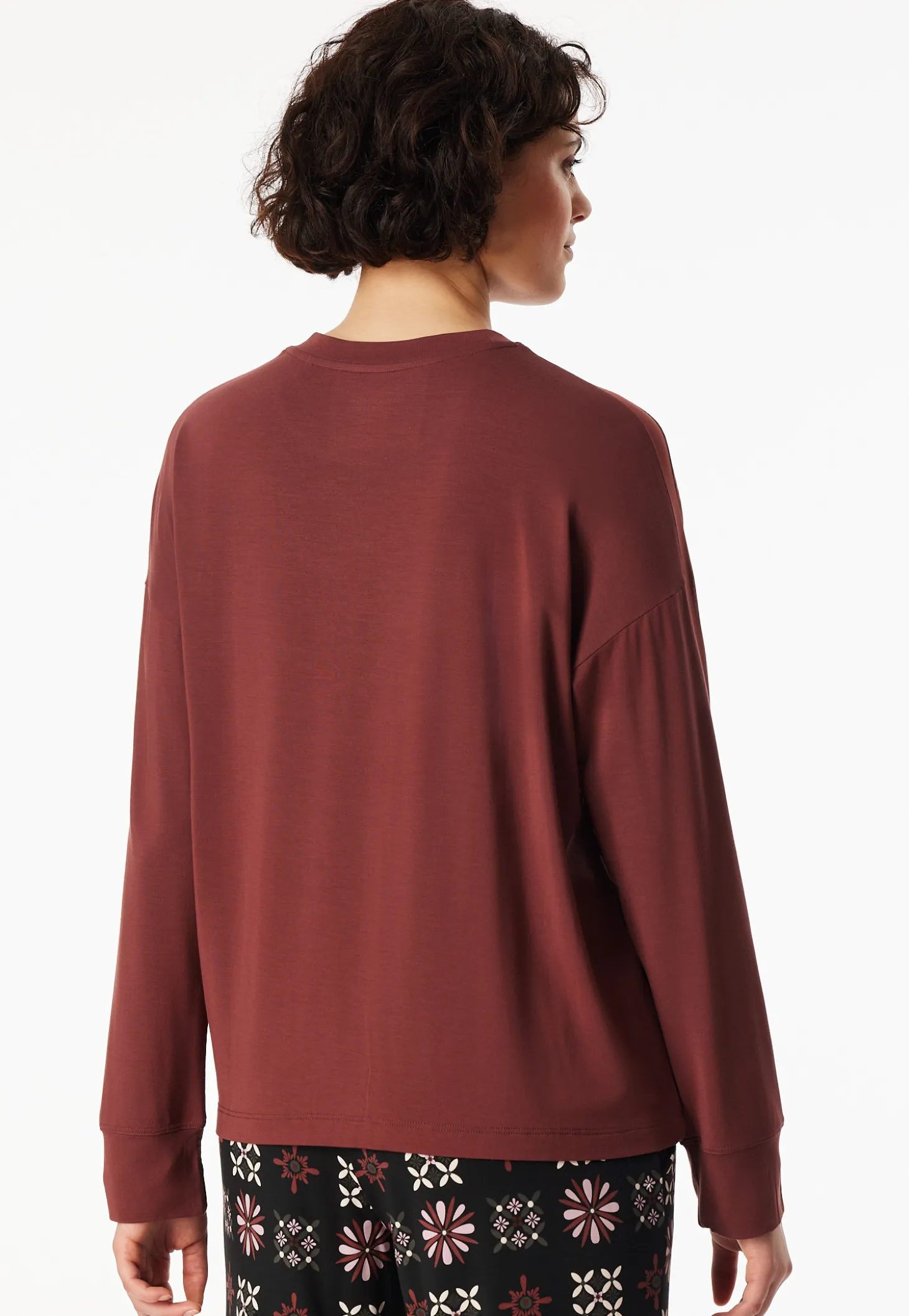 Shirt langarm burgund - Mix+Relax