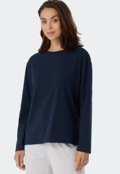 Shirt langarm dunkeblau - Mix+Relax