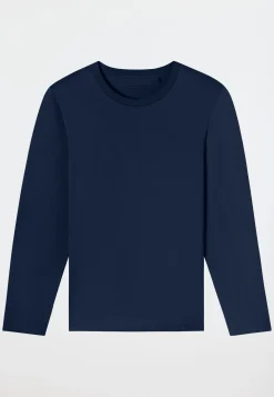 Shirt langarm dunkelblau - Mix+Relax