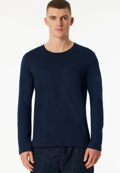 Shirt langarm dunkelblau - Mix+Relax