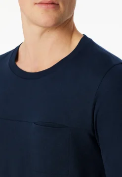 Shirt langarm dunkelblau - Mix+Relax