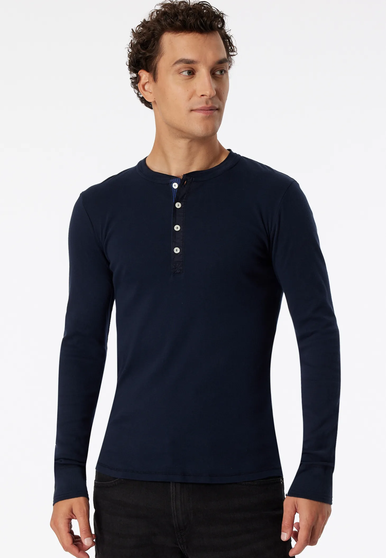 Shirt langarm dunkelblau - Revival Karl-Heinz