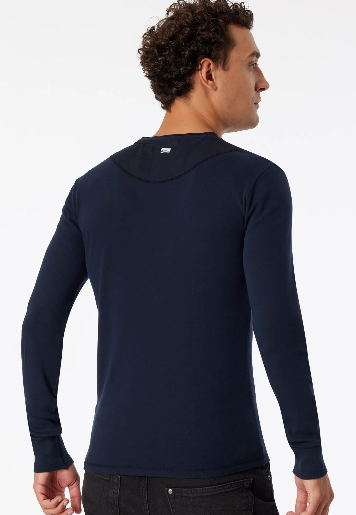 Shirt langarm dunkelblau - Revival Karl-Heinz