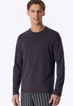 Shirt langarm graphit - Mix+Relax