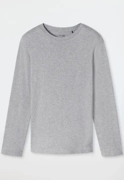 Shirt langarm grau-meliert - Mix+Relax
