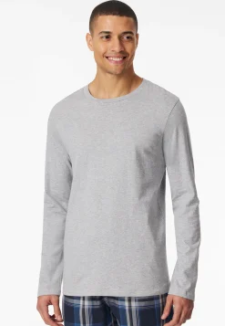 Shirt langarm grau-meliert - Mix+Relax