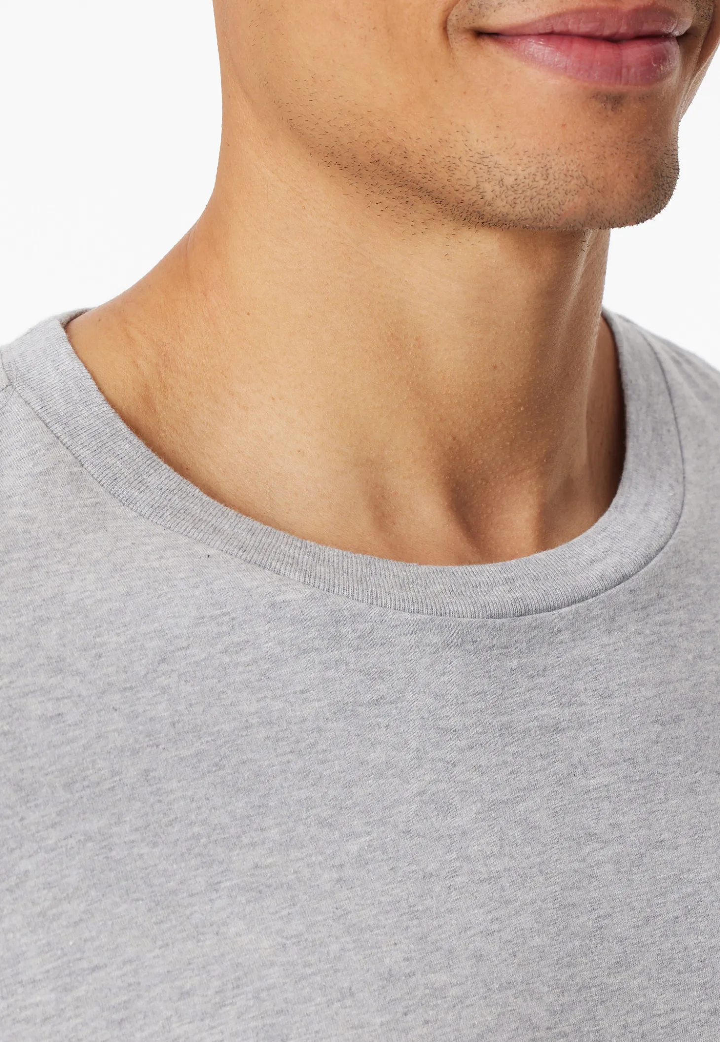 Shirt langarm grau-meliert - Mix+Relax