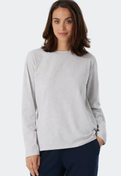 Shirt langarm grau meliert - Mix+Relax