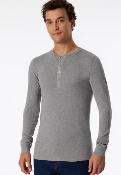 Shirt langarm grau meliert - Revival Karl-Heinz