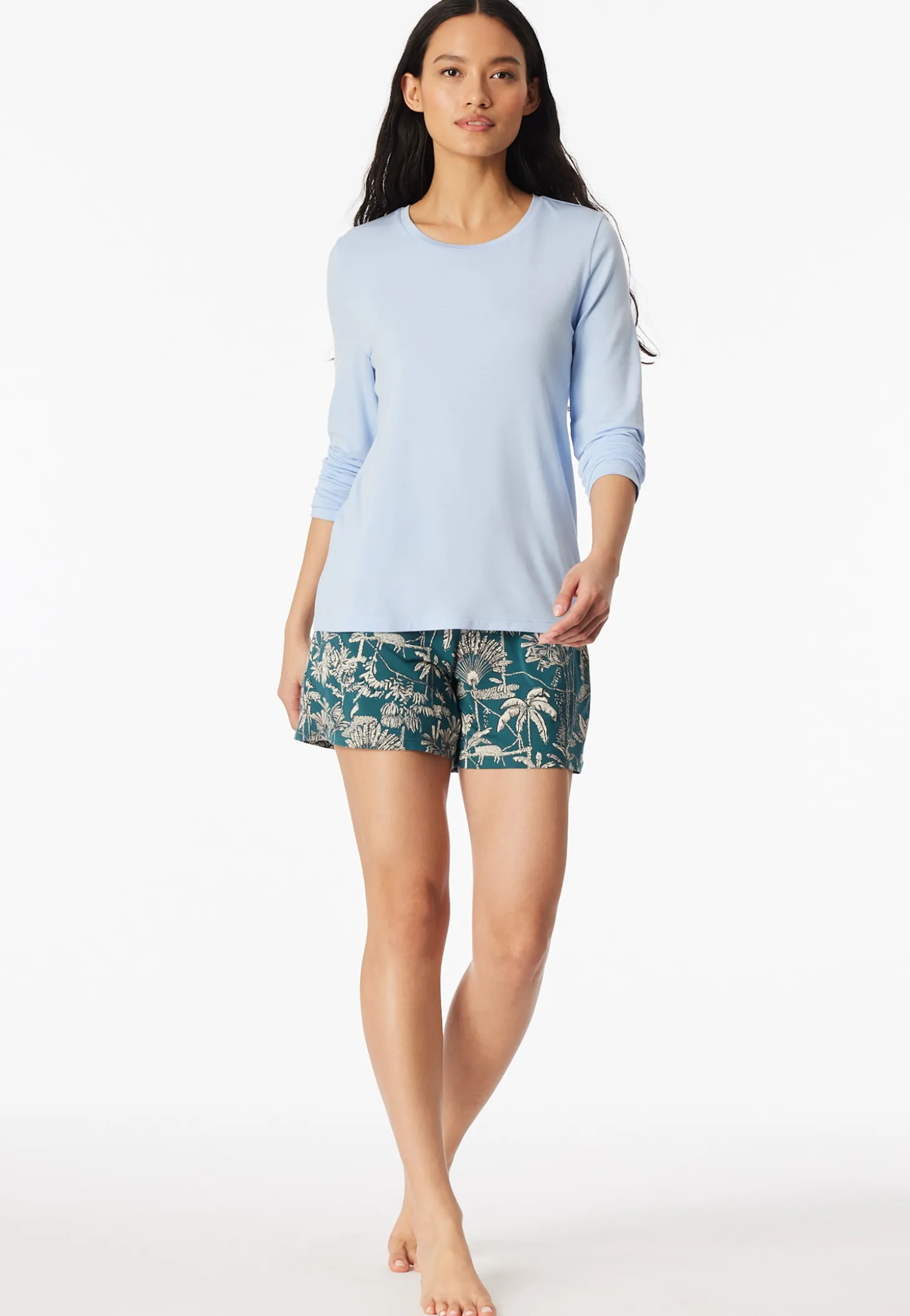 Shirt langarm hellblau - Mix+Relax