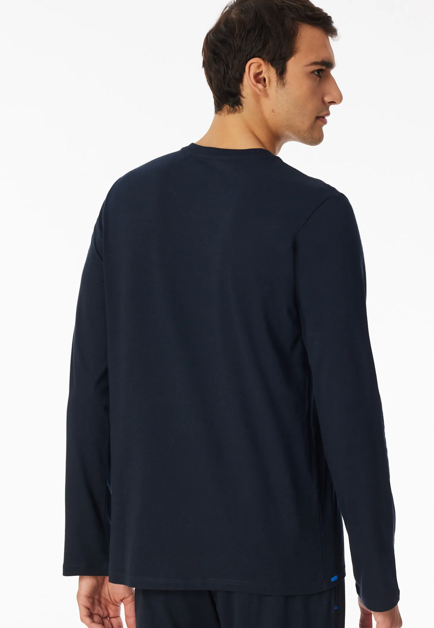 Shirt langarm Knopfleiste nachtblau - Mix+Relax