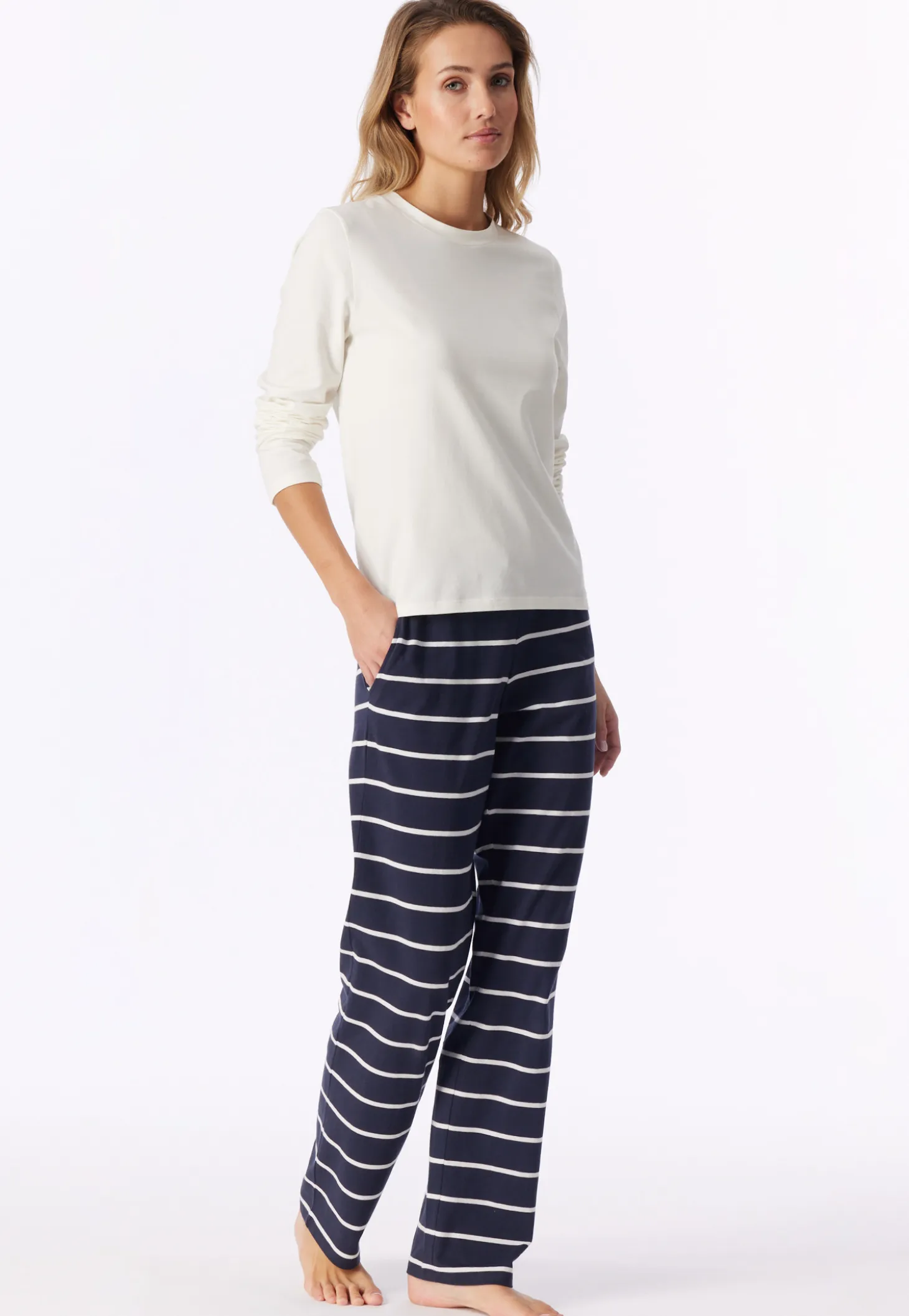 Shirt langarm naturweiß - Mix+Relax