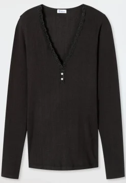 Shirt langarm schwarz - Revival Agathe