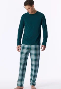 Shirt langarm tiefseegrün - Mix+Relax