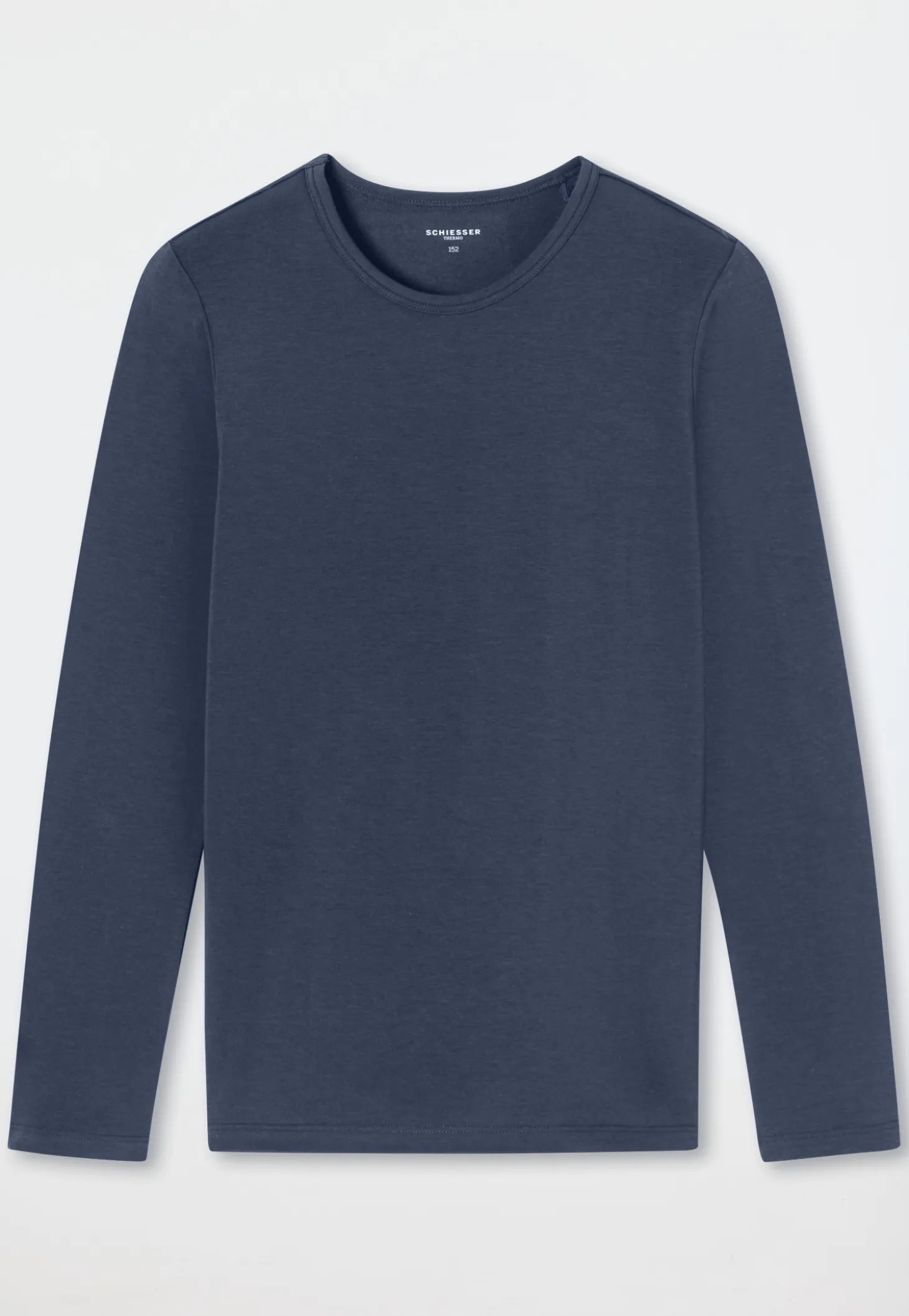 Shirt langarm unisex wärmend jeansblau - Thermo