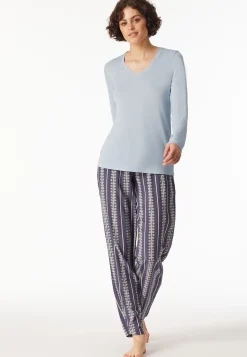 Shirt langarm V-Ausschnitt air - Mix+Relax
