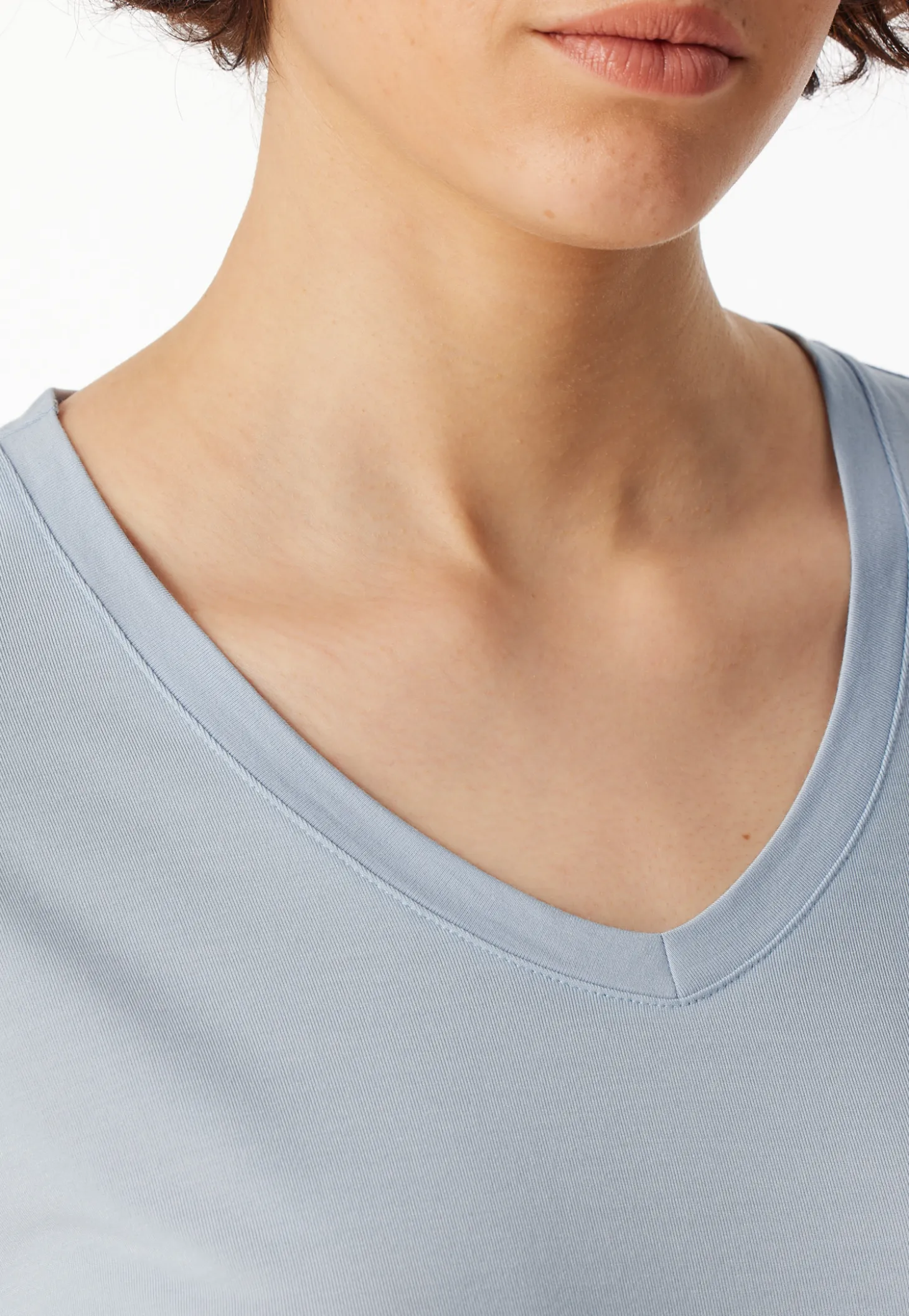 Shirt langarm V-Ausschnitt air - Mix+Relax
