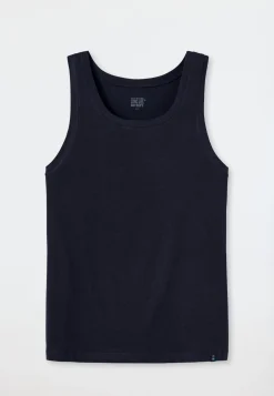 Shirt ärmellos blauschwarz - Long Life Soft
